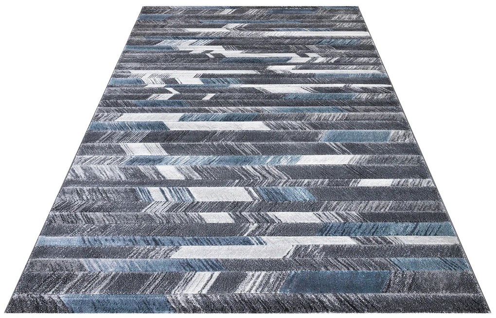 Kusový koberec Mykonos 125 Blue, 80x150, modrá, chodba / predsieň, Festival