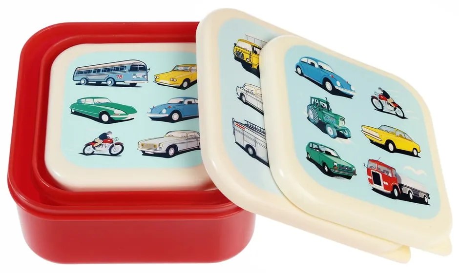 Detský desiatový box 3 ks Road Trip – Rex London