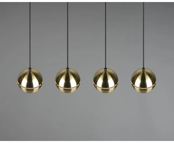 Trio - Luster na lanku FLETCHER 4xE14/40W/230V mosadz
