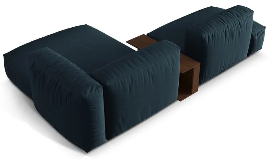 Tmavomodrá modulárna rohová pohovka (pravý roh) Martina – Micadoni Home