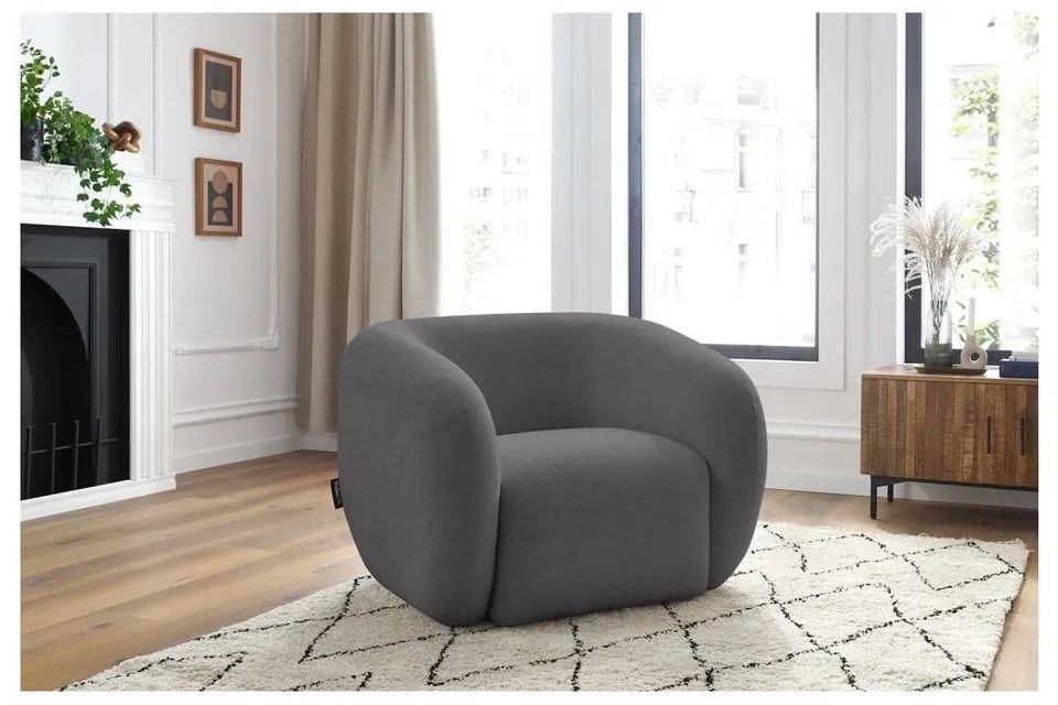 Tmavosivé kreslo Celine – Bobochic Paris