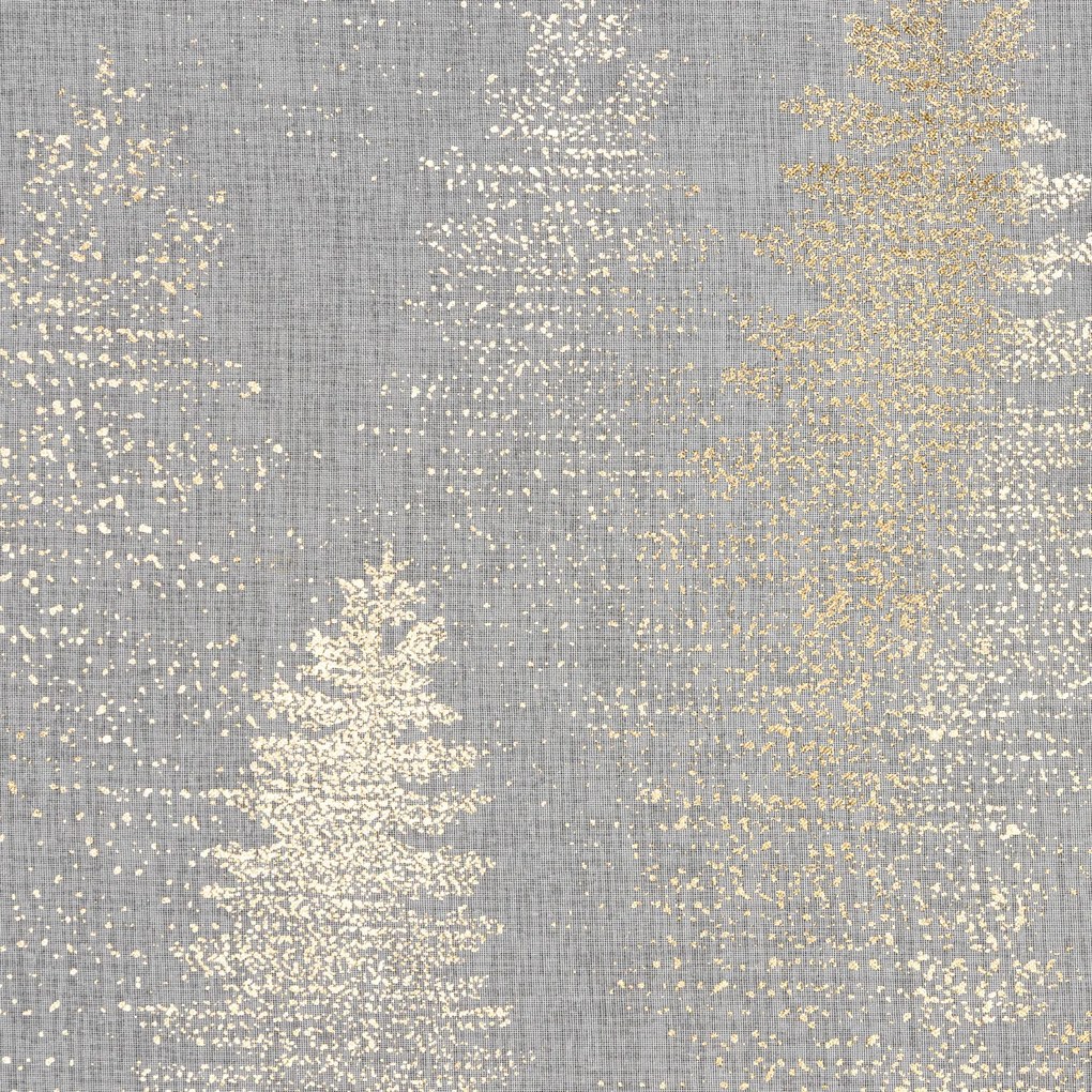 VIANOČNÁ ZÁCLONA NA KRÚŽKOCH ELSA 140X250 CM VZOROVANÁ