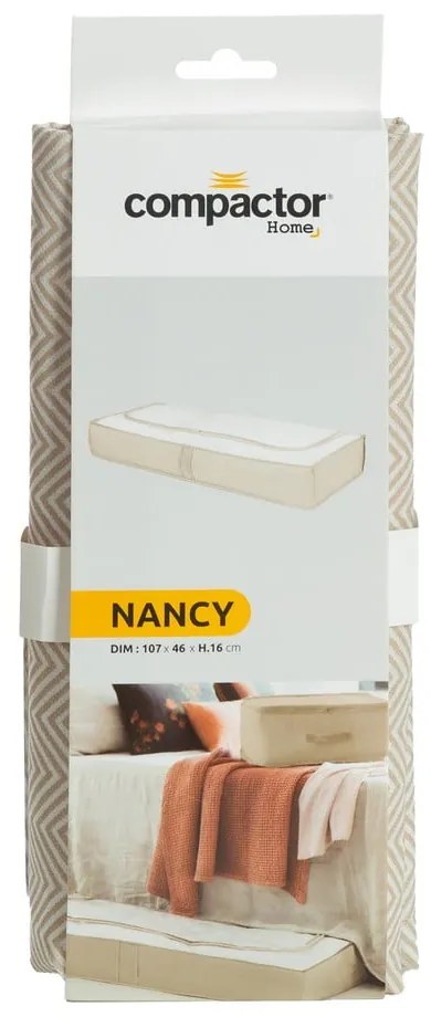 Látkový úložný box pod posteľ Nancy – Compactor