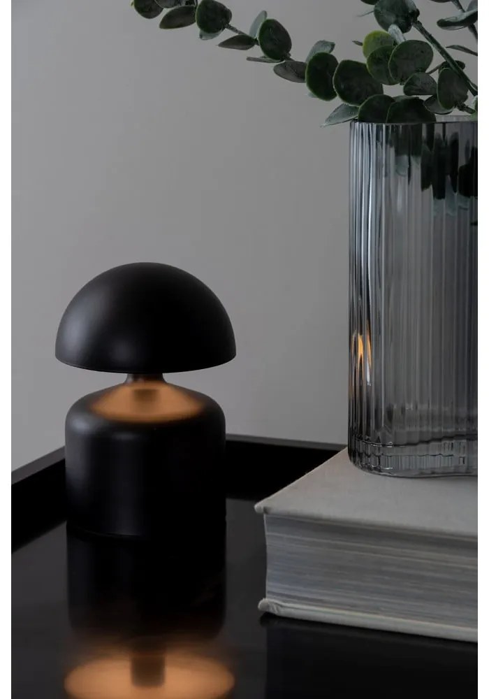 Čierna LED stolová lampa (výška 15 cm) Impetu – Leitmotiv