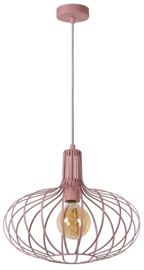 Lucide 78393/38/66 - Luster na lanku MERLINA 1xE27/60W/230V ružová