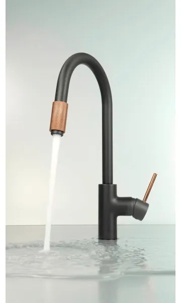 Deante BCA_B64M - Drezová batéria ASTER čierna/mosadz