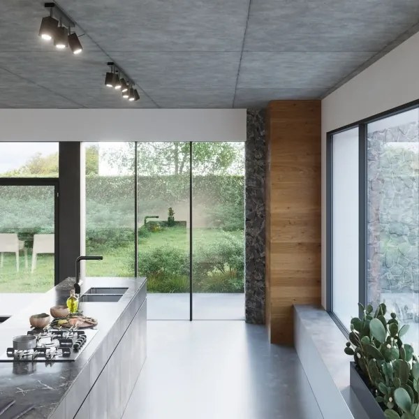 Sollux SL.0460 - Bodové svietidlo MERIDA 6xGU10/40W/230V čierna