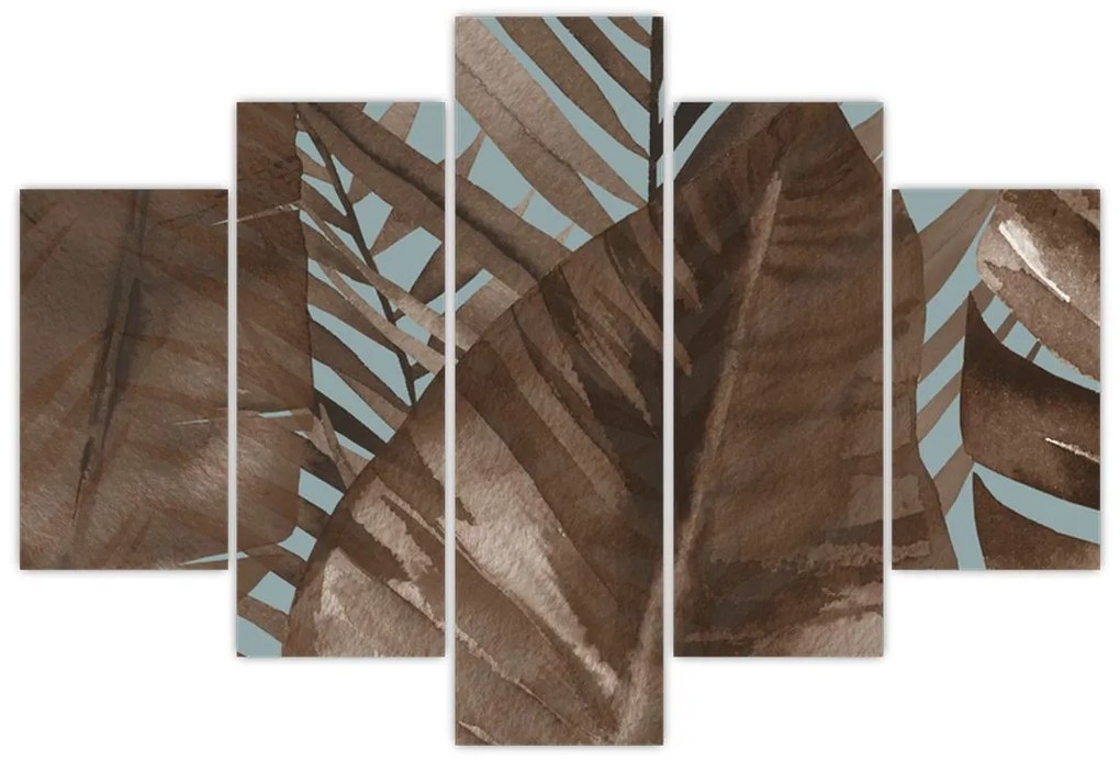 Obraz - Palmové listy, Aquarel (150x105 cm)