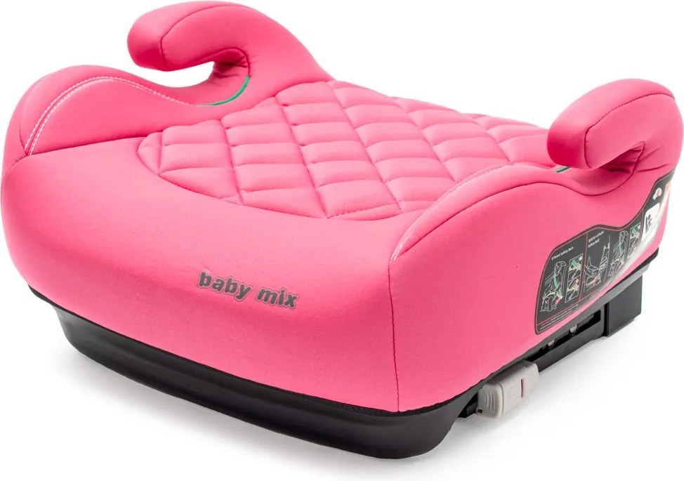 Autosedačka-podsedák BABY MIX HERO Plus ISOFIX I-SIZE pink