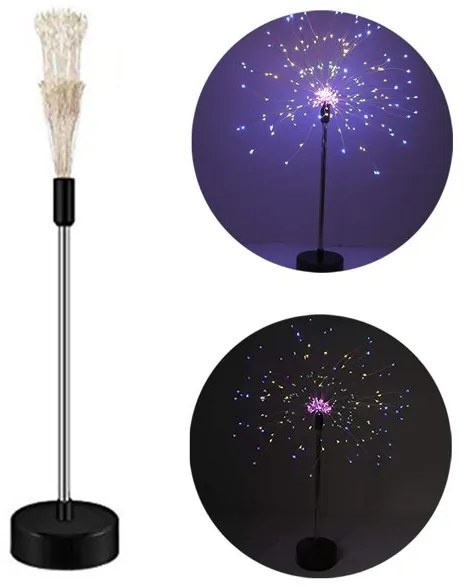 LED dekoratívne svetlo Firework lámp, ohňostrojový stromček, 48cm Farba: Teplá biela