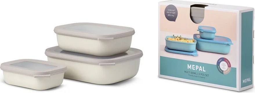 Potravinové škatuľky v súprave 3 ks Cirqula – Mepal