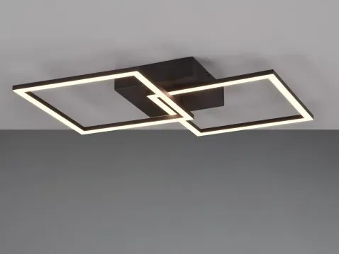 Stropné/nástenné osvetlenie Trail 60 cm, čierny kov%