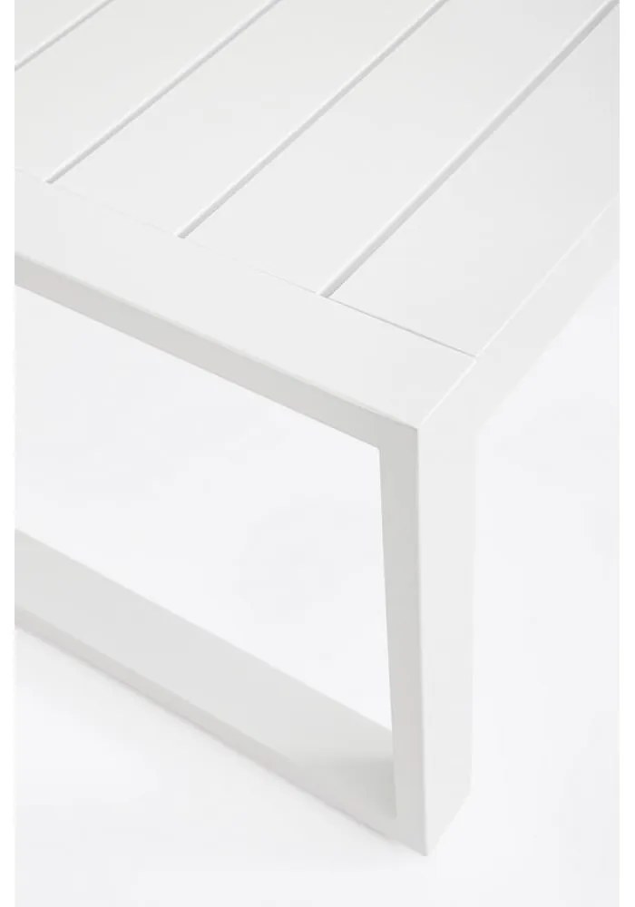 Biela hliníková záhradná lounge súprava pre 4 Kallen – Bizzotto