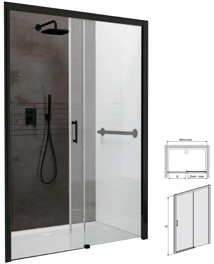 Sprchové dvere D2P/Freezone-160-S CYW0