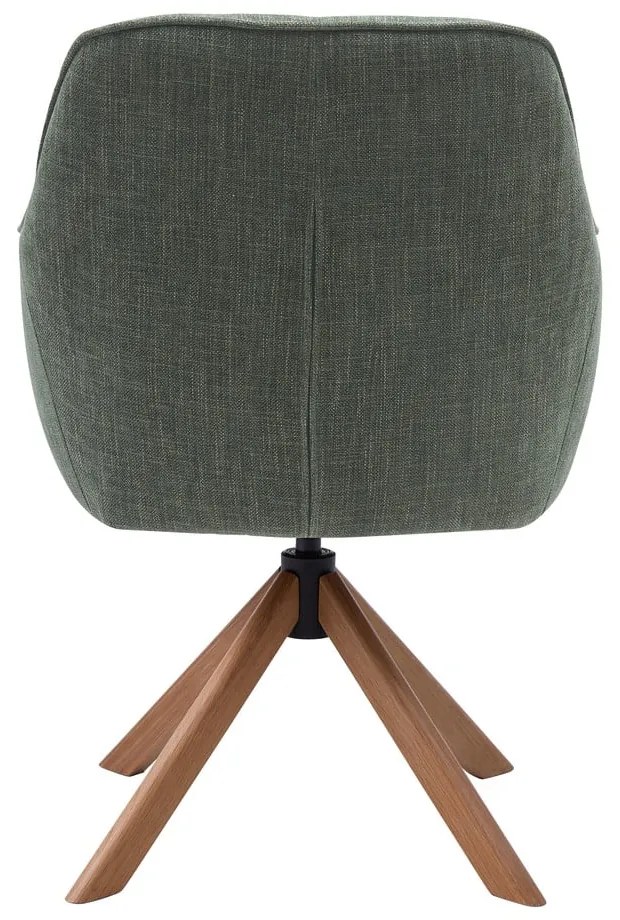 Zelené čalúnené jedálenské kreslá v súprave 2 ks Avola – Unique Furniture