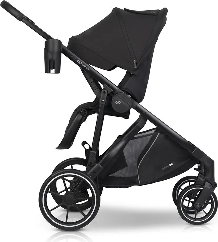 Súrodenecký kočík EasyGo Duoflex Ebony Black 2 športové časti