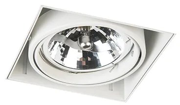 Zápustený reflektor biely AR111 naklápateľný a otočný bez rámu - Oneon