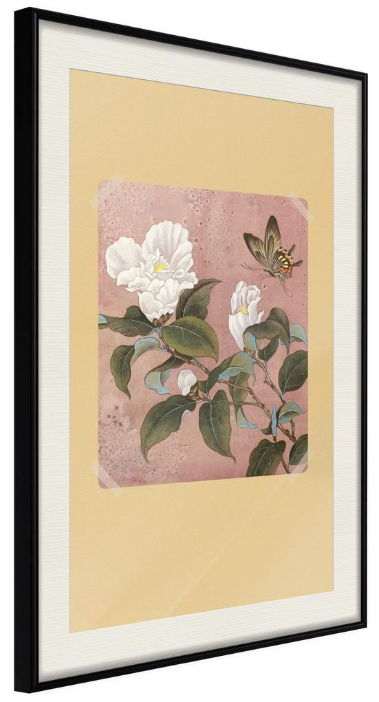 Artgeist Plagát - Azalea Flower [Poster] Veľkosť: 20x30, Verzia: Zlatý rám s passe-partout