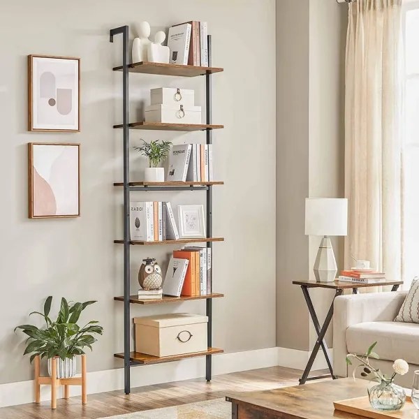 Knižnica NAVARO hnedá/čierna