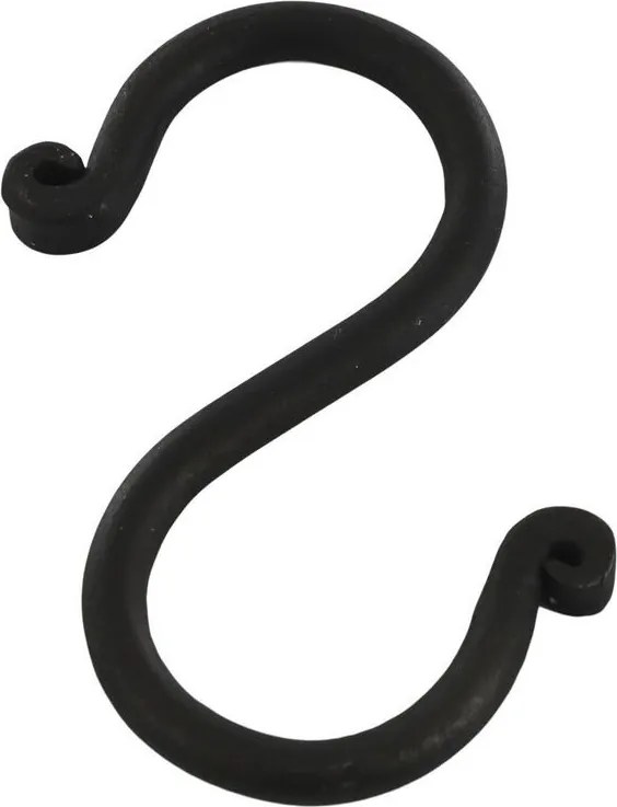 Čierny antik závesný háčik Terrié M - 4*8 cm