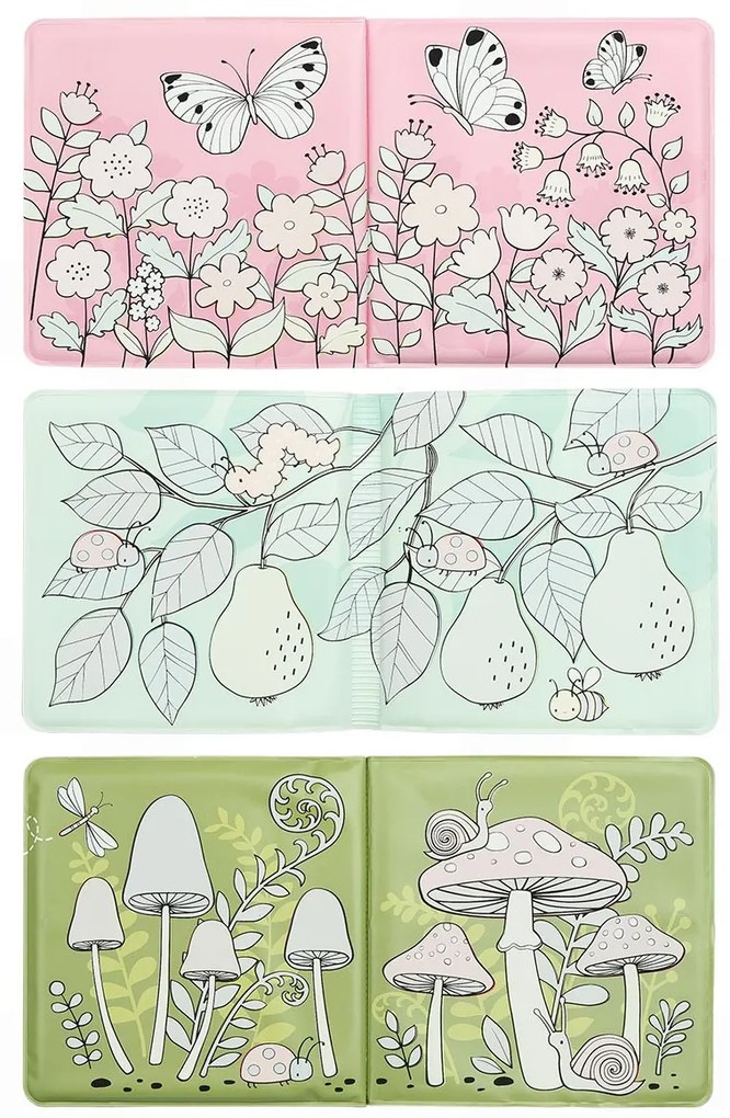 A Little Lovely Company - kúzelná knižka do vody - zvieratká zo záhrady