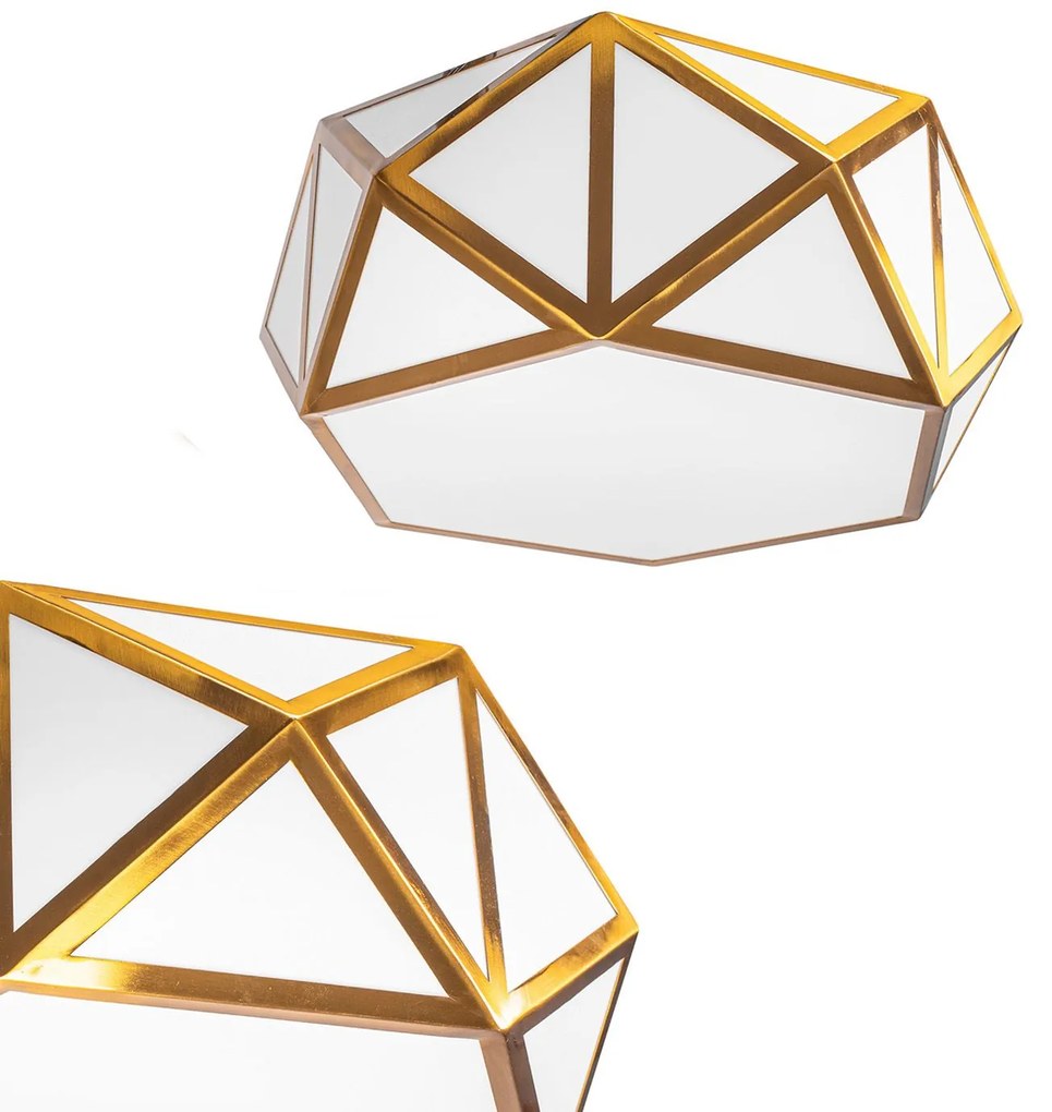 Toolight Toolight, stropné svietidlo 3xE27 APP1238-C, zlatá-biela, OSW-40093