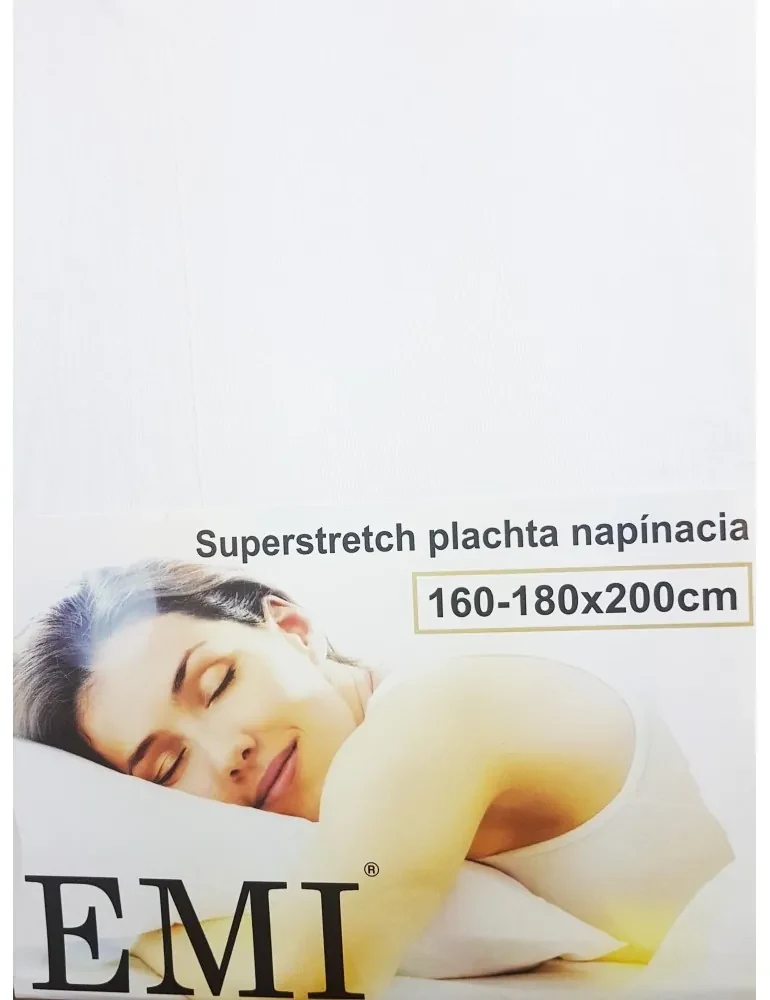 Plachta posteľná biela Superstretch EMI