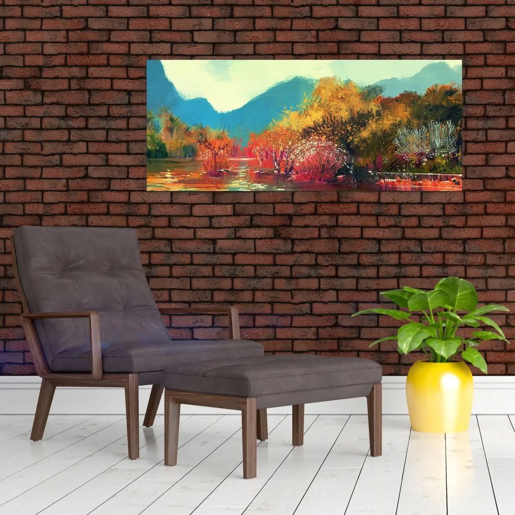 Obraz - Farby jesene (120x50 cm)