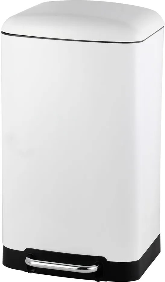 Biely kôš Steel Function Square Dustbin, 30 l