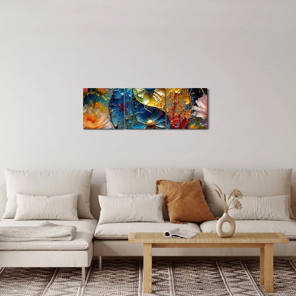 Obraz - Harmónia a rovnováha (s hodinami) (90x30 cm)