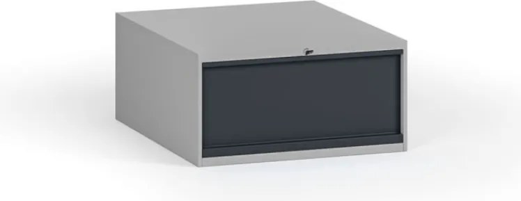 Závesná zásuvka na náradie k pracovným stolom, 1 zásuvka, 510 x 592 x 255 mm, grafit