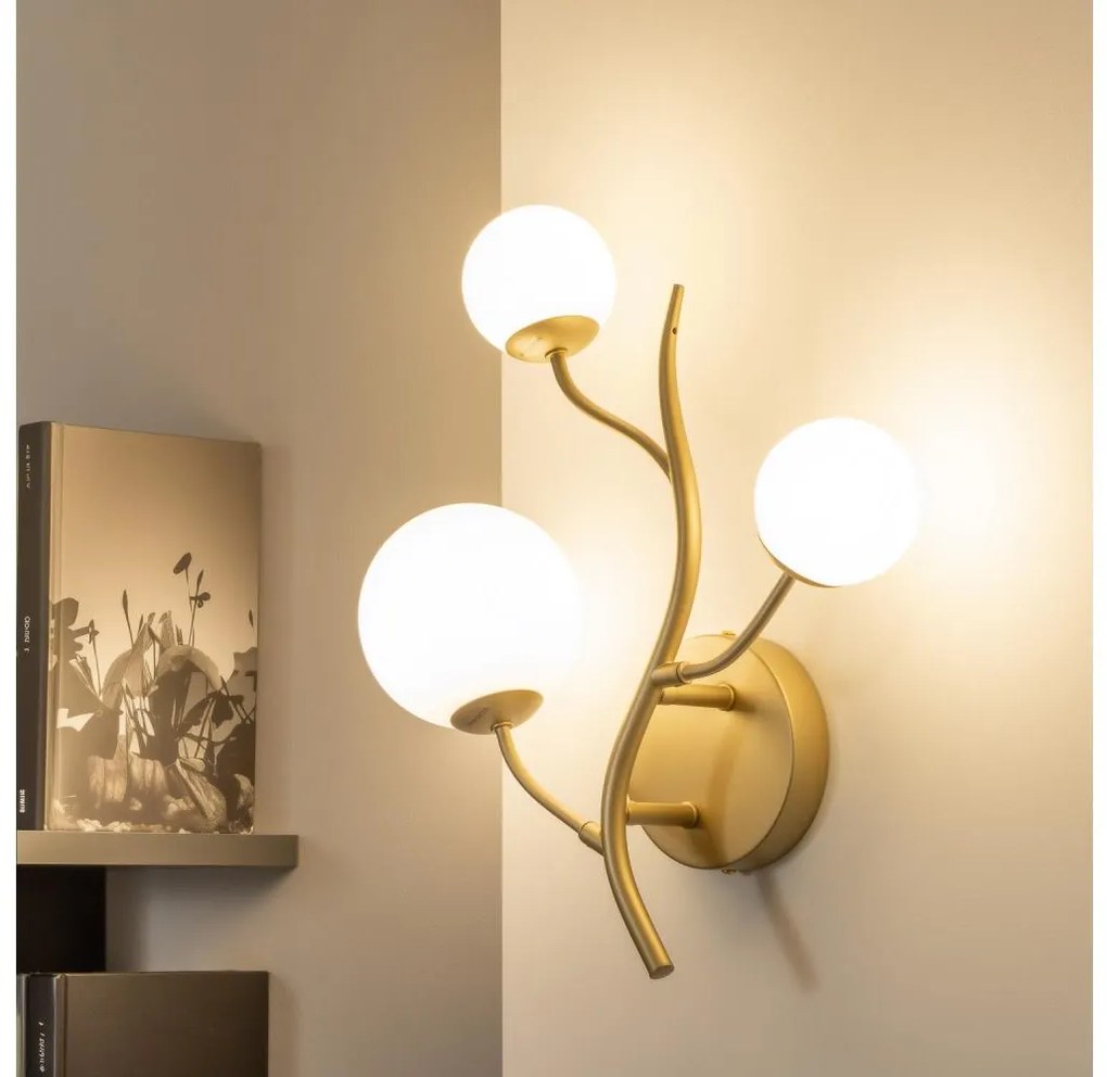 Brilagi - LED Nástenné svietidlo MISTEL 3xG9/3W/230V zlatá/biela