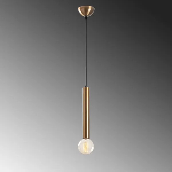 Závesný luster na lanku TEMPO 1xE27/40W/230V zlatý