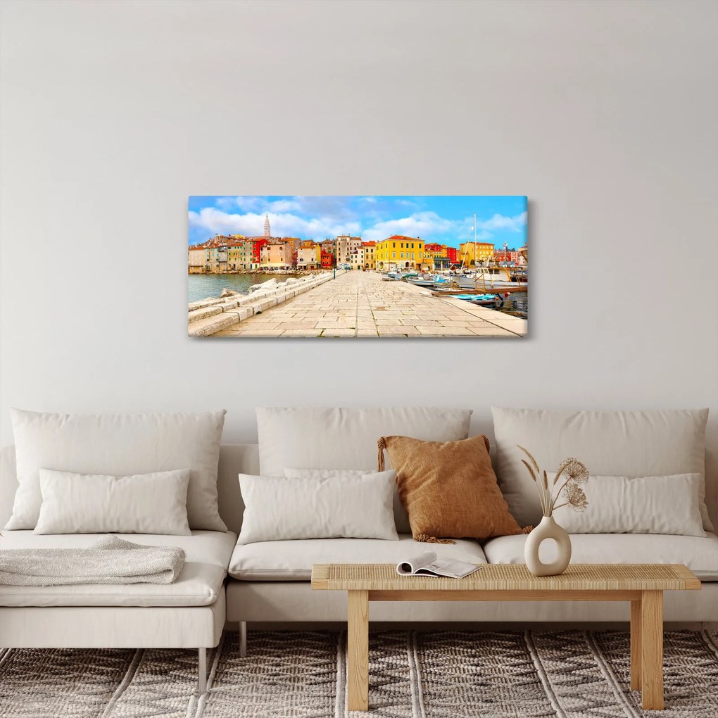 Obraz - Staré istrijské mesto v Poreči, Chorvátsko (120x50 cm)