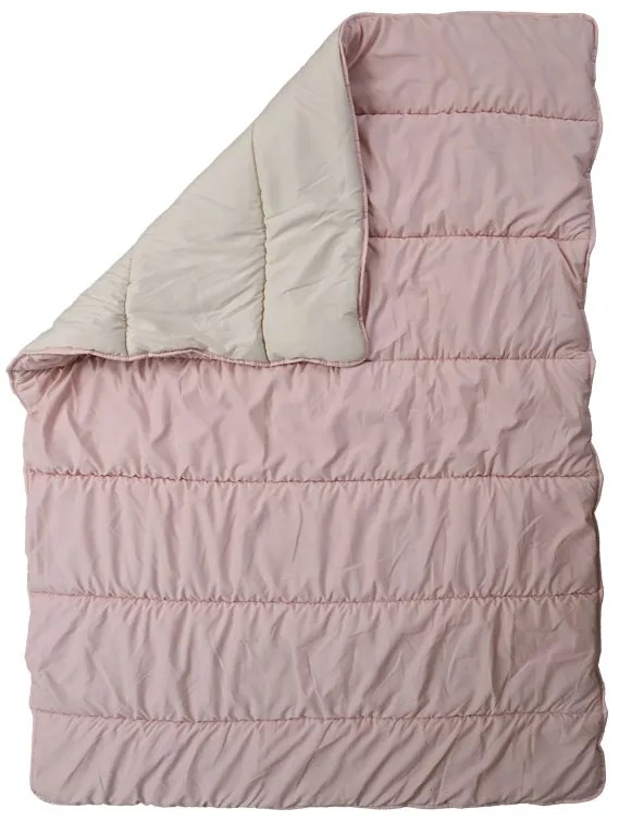 Celoročná prešívaná prikrývka 140x200 cm z dutého vlákna, ružová