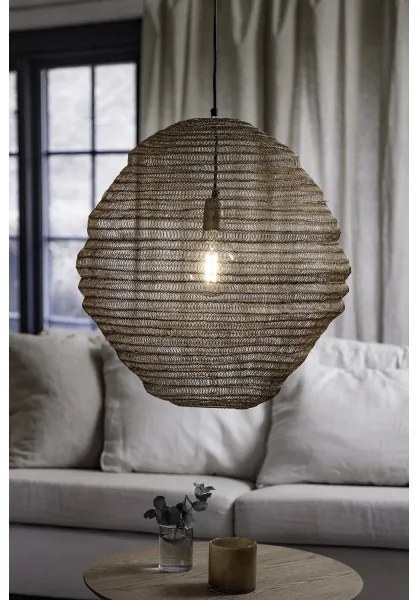 Markslöjd 108773 - Luster na lanku TAZZA 1xE27/40W/230V zlatá