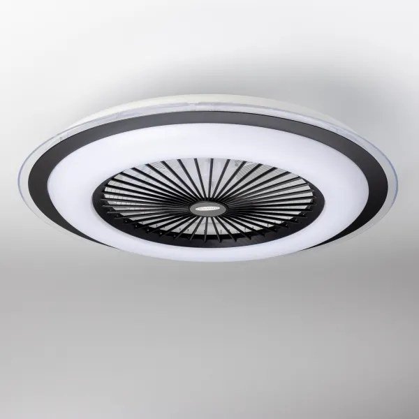 Brilagi - LED Stmievateľné svietidlo s ventilátorom RONDA LED/48W/230V čierna + DO
