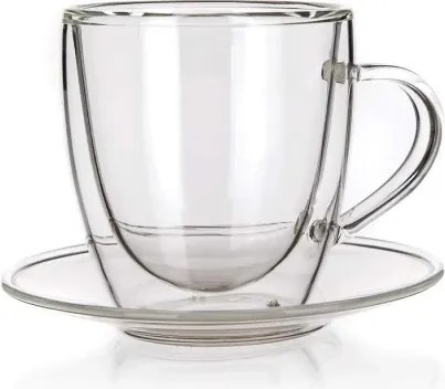 Šálka s tanierikom Doblo 80 ml, vysoký%