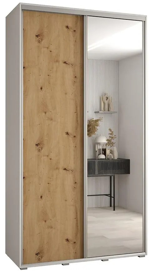 Skriňa 45 Canaris 3 130 biela/artisan/silver