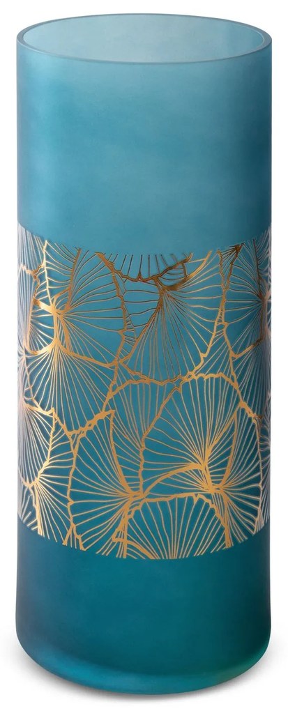 Dekoračná váza MUSA 15x40 cm tyrkysová