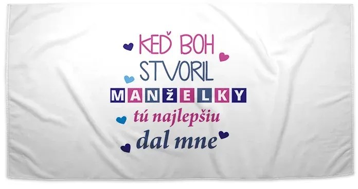 Sablio Uterák Keď Boh stvoril manželky - 50x100 cm