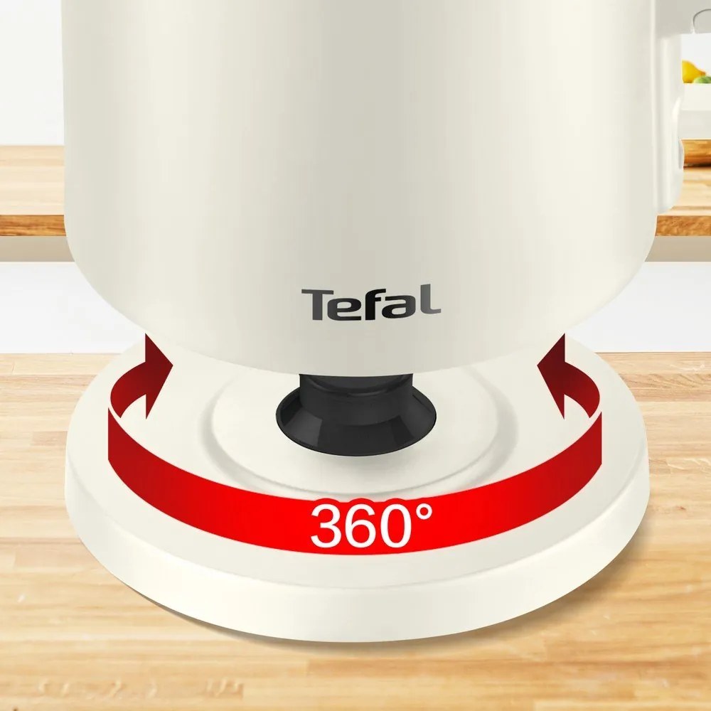 Krémová rýchlovarná kanvica 1,5 l Thermo Protect KO140AE0 – Tefal
