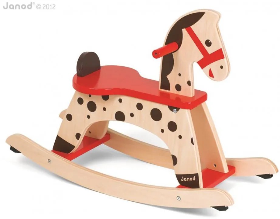 Drevený hojdací koník Caramel s odnímateľnou ohrádkou