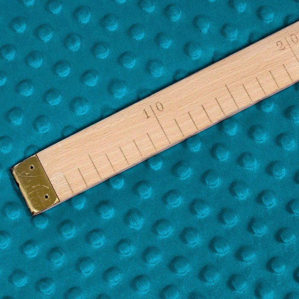 Biante Detská obliečka na vankúš Minky TOP 3D bodky MKP-056 Morská modrá 50 x 50 cm