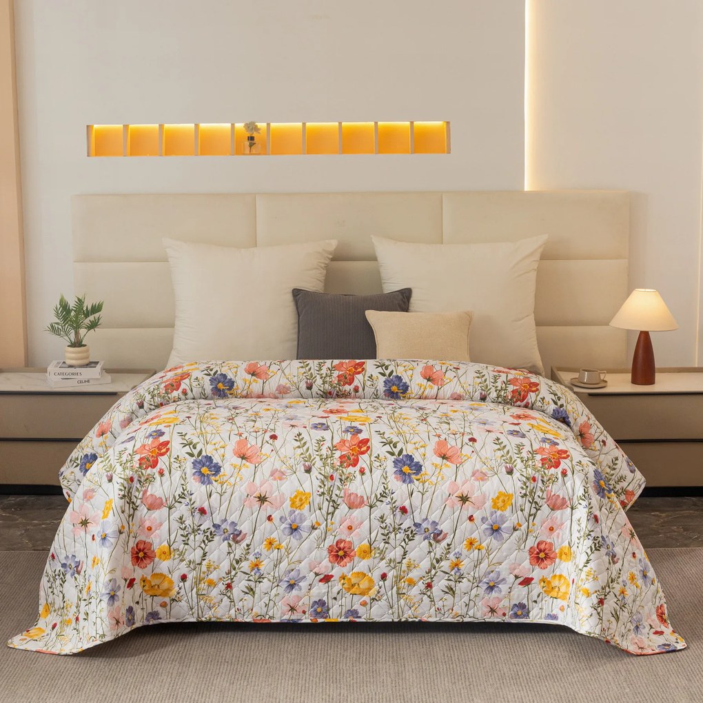 Prehoz na posteľ WILDFLOWERS, farebný Rozmer: 170 x 210 cm