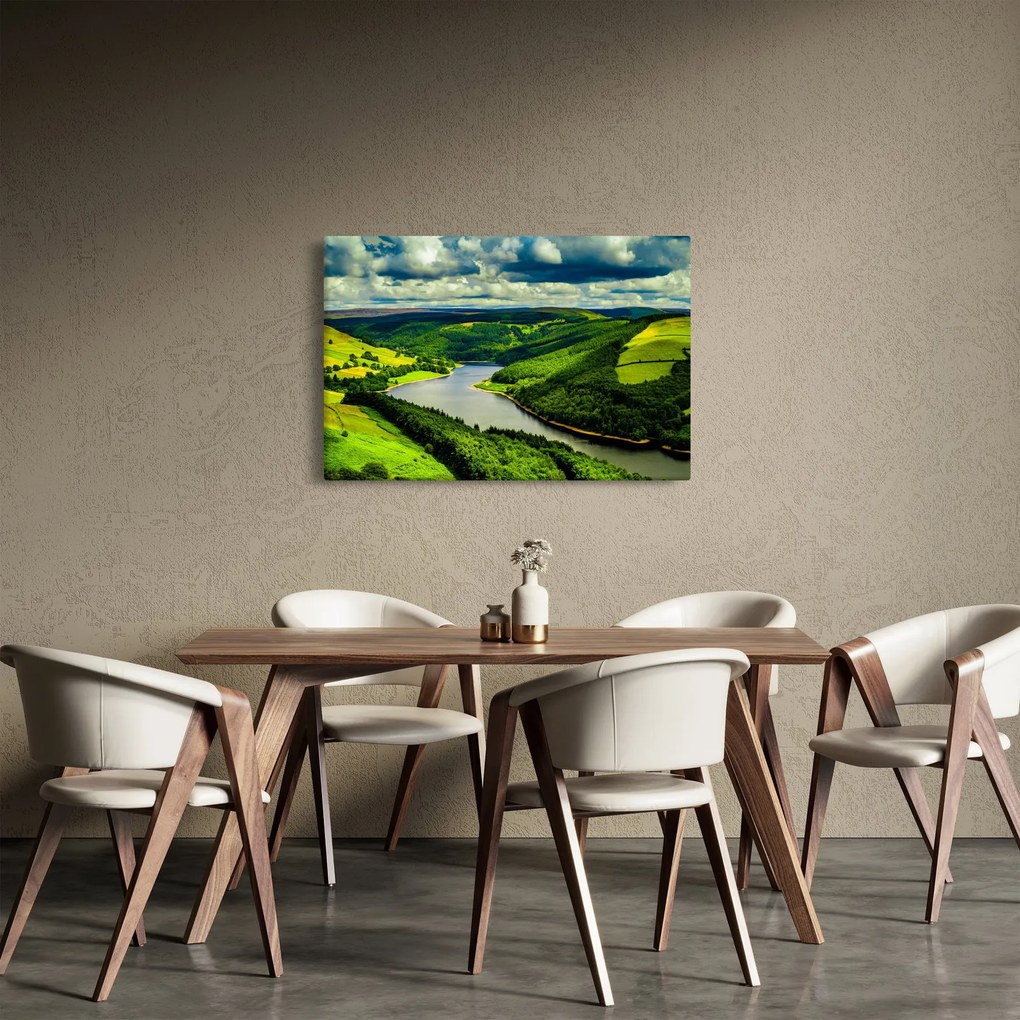 Obraz - Zelená krajina (90x60 cm)