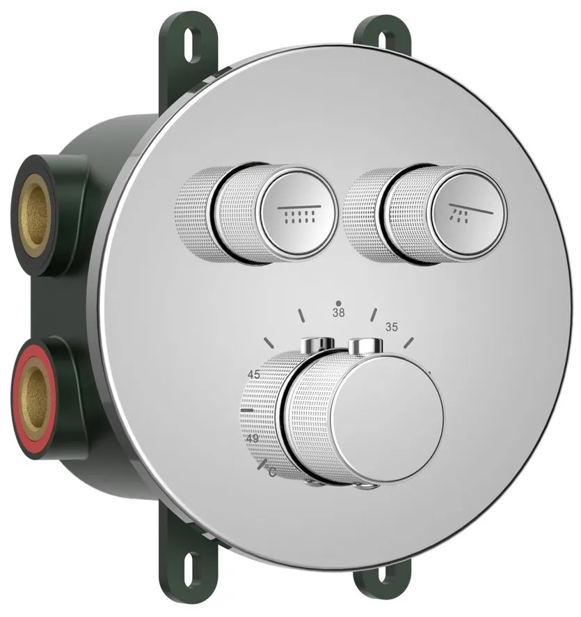 Sapho Sapho, SMARTSELECT podomietkova sprchová batéria, box, 2 výstupy, chróm, RP032