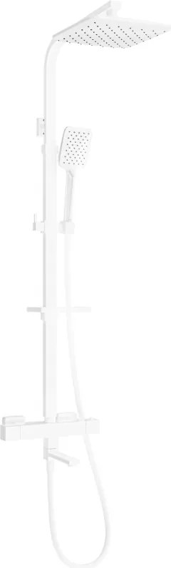 Mexen - CQ62 sprchový set s termostatickou batériou Cube, biela,779106295-20