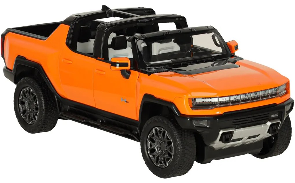 KIK Rastar 93000 Hummer EV RC auto na diaľkové ovládanie, 1:16, oranžové