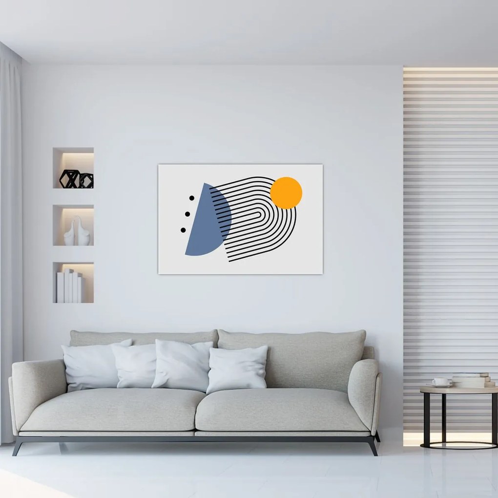 Obraz - Minimalistická abstrakcia N⁰2 (90x60 cm)